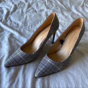 WHO WHAT WEAR Gingham Heels